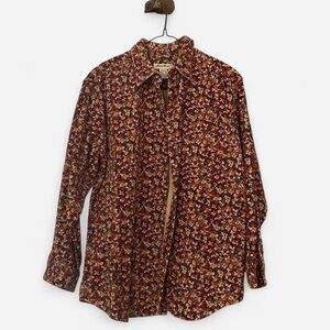 Vintage Eddie Bauer Men’s Medium Floral Button Down Shirt